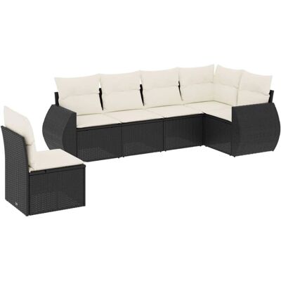 vidaXL Gartenmöbel-Set - Langlebiges Poly-Rattan, Modular, 6-teilig vidaXL Gartenmöbel-Set - Langlebiges Poly-Rattan, Modular, 6-teilig