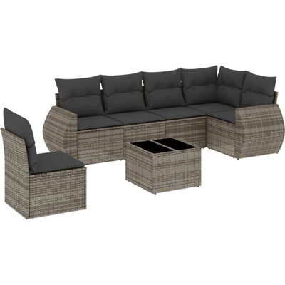 vidaXL Außenmöbel-Set - Modulares Gartensofa mit Kissen vidaXL Außenmöbel-Set - Modulares Gartensofa mit Kissen