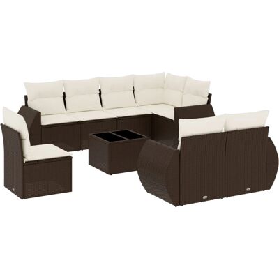 VidaXL Outdoor Bank - Langlebiges Poly Rattan - Gartengestell VidaXL Outdoor Bank - Langlebiges Poly Rattan - Gartengestell