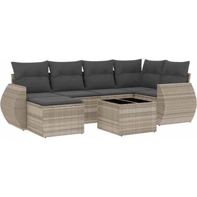 vidaXL Gartenbank aus Rattan und Stahl vidaXL Gartenbank aus Rattan und Stahl