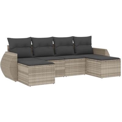 vidaXL Gartensofagarnitur - Langlebiges PE Rattan, Kissen, Modular vidaXL Gartensofagarnitur - Langlebiges PE Rattan, Kissen, Modular