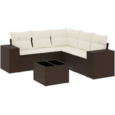 vidaXL Outdoor Furniture Set - Braun und Creme - Garten, Terrasse, Hof vidaXL Outdoor Furniture Set - Braun und Creme - Garten, Terrasse, Hof