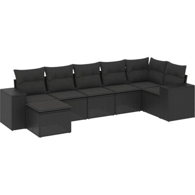 vidaXL Gartensofa-Set mit Kissen - Outdoor-Möbel vidaXL Gartensofa-Set mit Kissen - Outdoor-Möbel