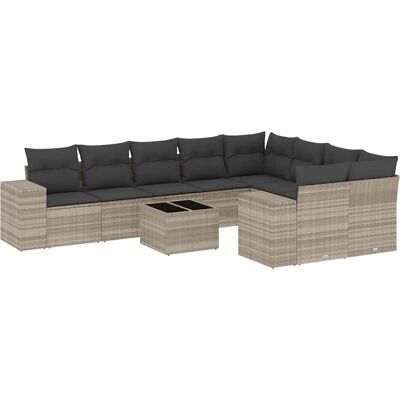 VidaXL Have Møblement - Holdbart PE-Rattan, Modulært, Beige VidaXL Have Møblement - Holdbart PE-Rattan, Modulært, Beige
