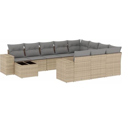 vidaXL Gartenset - Modular, Wetterfest, Beige vidaXL Gartenset - Modular, Wetterfest, Beige