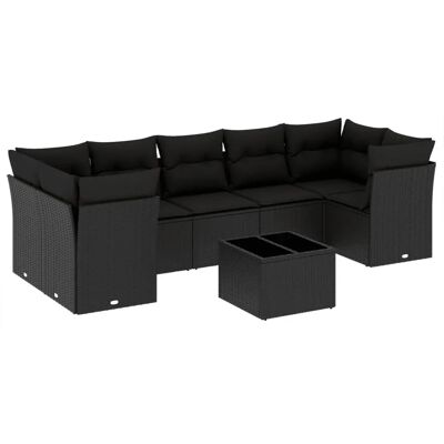 vidaXL 8-tlg. Garten-Sofagarnitur Beige vidaXL 8-tlg. Garten-Sofagarnitur Beige