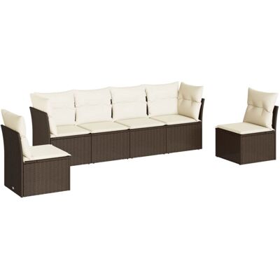VidaXL Gartenmöbel Set - Braun, Modulär, UV-beständig VidaXL Gartenmöbel Set - Braun, Modulär, UV-beständig