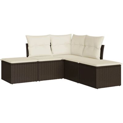 vidaXL Gartenmöbel-Set 6-tlg., braun, modular, langlebig - Gartenmöbel vidaXL Gartenmöbel-Set 6-tlg., braun, modular, langlebig - Gartenmöbel