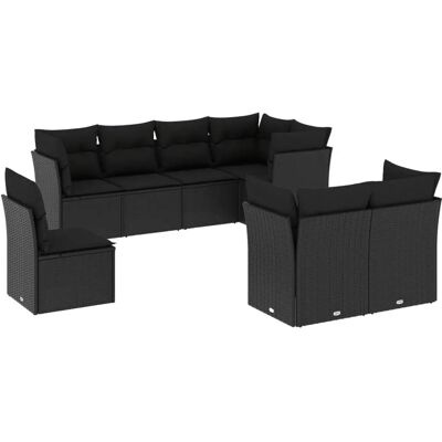 VidaXL Gartenset - Langlebiger Poly-Rattan, Modular Design VidaXL Gartenset - Langlebiger Poly-Rattan, Modular Design