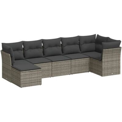 VidaXL Gartenmöbel-Set - Beige - Modulares Gartensofa - Outdoor Furniture VidaXL Gartenmöbel-Set - Beige - Modulares Gartensofa - Outdoor Furniture