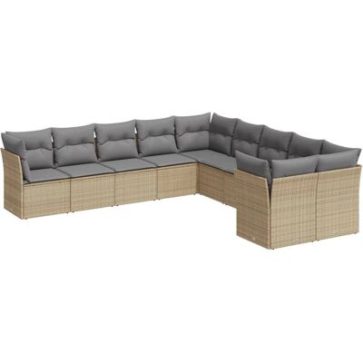 VidaXL Udendørs Møbelsæt - Beige, Modular, UV-resistent VidaXL Udendørs Møbelsæt - Beige, Modular, UV-resistent