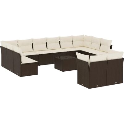 vidaXL Gartenmöbel-Set - Braun, Modular, Wetterfest vidaXL Gartenmöbel-Set - Braun, Modular, Wetterfest