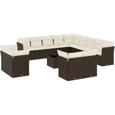 vidaXL Gartenmöbel-Set - Langlebiges Sofa mit Glas-Tisch vidaXL Gartenmöbel-Set - Langlebiges Sofa mit Glas-Tisch