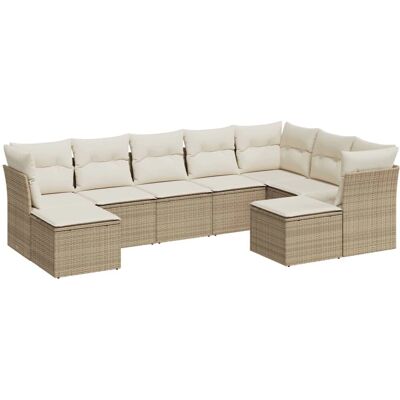 VidaXL Gartenmöbel-Set - Beige, Modular, UV-beständig VidaXL Gartenmöbel-Set - Beige, Modular, UV-beständig