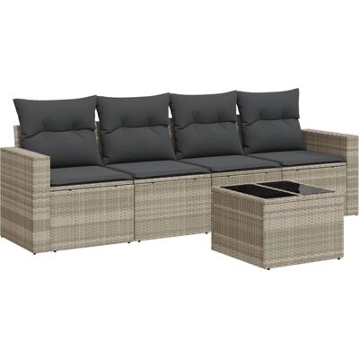 VidaXL Gartenmöbelset - 4-tlg. Loungegruppe Beige Poly Rattan VidaXL Gartenmöbelset - 4-tlg. Loungegruppe Beige Poly Rattan