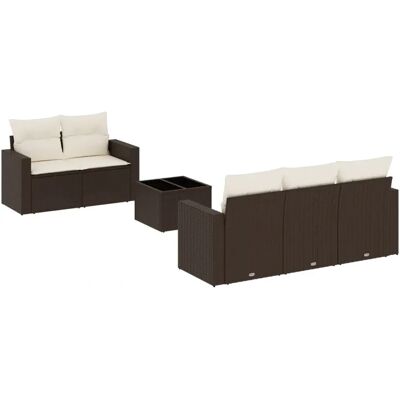 vidaXL 3218693 Gartenmöbel-Set - Beige und Braun vidaXL 3218693 Gartenmöbel-Set - Beige und Braun