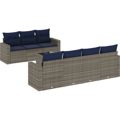 VidaXL Gartenset - Grau, Modular, UV-beständig VidaXL Gartenset - Grau, Modular, UV-beständig