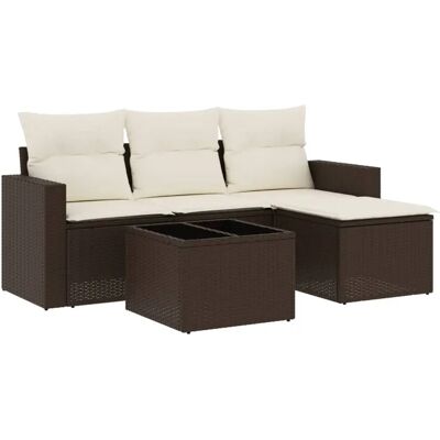vidaXL Gartenmöbel-Set - Beige, Modular, Wetterfest vidaXL Gartenmöbel-Set - Beige, Modular, Wetterfest