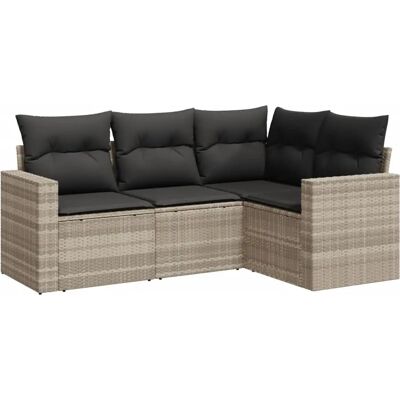 VidaXL Gartenmöbel-Set - Beige, Modulares, Langlebig VidaXL Gartenmöbel-Set - Beige, Modulares, Langlebig