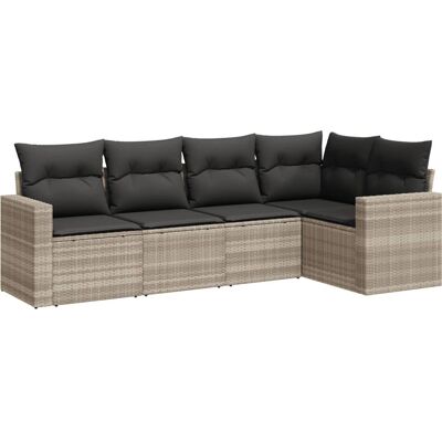 vidaXL Gartenmöbel-Set - Beige, Modular, Wetterfest vidaXL Gartenmöbel-Set - Beige, Modular, Wetterfest