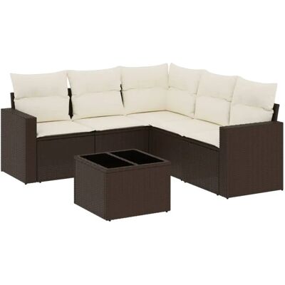 VidaXL Gartemöbel-Set - Langlebiges Synthetisches Rattan - Bequeme Kissen VidaXL Gartemöbel-Set - Langlebiges Synthetisches Rattan - Bequeme Kissen