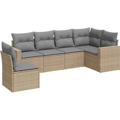 vidaXL Gartengarnitur - Beige, Modular, UV-beständig - Gartenmöbelset vidaXL Gartengarnitur - Beige, Modular, UV-beständig - Gartenmöbelset