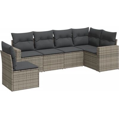 vidaXL Gartengarnitur - Langlebiges Poly Rattan - Bequeme Kissen - Modulares Design - UV-beständig - Garten Terrasse vidaXL Gartengarnitur - Langlebiges Poly Rattan - Bequeme Kissen - Modulares Design - UV-beständig - Garten Terrasse