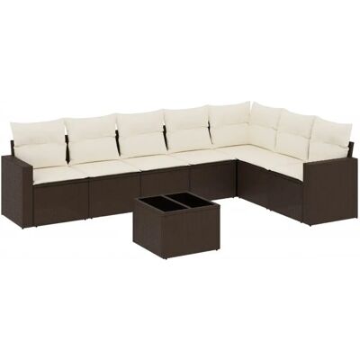 vidaXL Gartenmöbelset - Langlebiges PE-Rattan, Kissen, Modulares Design vidaXL Gartenmöbelset - Langlebiges PE-Rattan, Kissen, Modulares Design