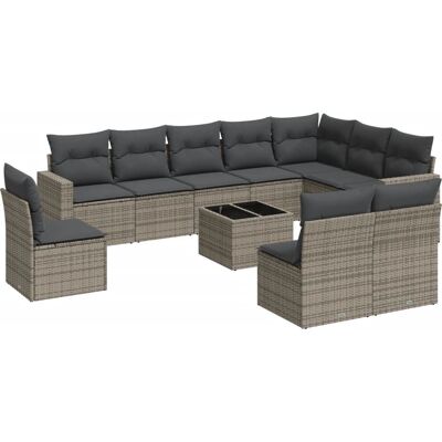 VidaXL Gartenmöbel-Set - Langlebiges Poly Rattan - Bequeme Kissen - Modulares Design VidaXL Gartenmöbel-Set - Langlebiges Poly Rattan - Bequeme Kissen - Modulares Design