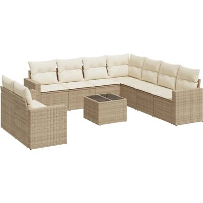 VidaXL Gartenset - Modular, UV-beständig, Beige VidaXL Gartenset - Modular, UV-beständig, Beige