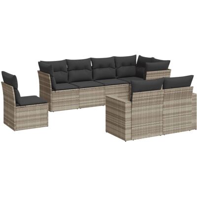 VidaXL 3219232 Gartenset - Garten-Sofagarnitur, Beige, Modular VidaXL 3219232 Gartenset - Garten-Sofagarnitur, Beige, Modular