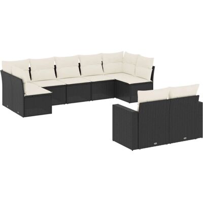 VidaXL Gartenset - Langlebiges Poly Rattan - Bequeme Kissen - UV Schutz VidaXL Gartenset - Langlebiges Poly Rattan - Bequeme Kissen - UV Schutz