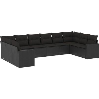 VidaXL Outdoor Furniture Set - Langlebiges Resin, Modular, 10 Plätze VidaXL Outdoor Furniture Set - Langlebiges Resin, Modular, 10 Plätze