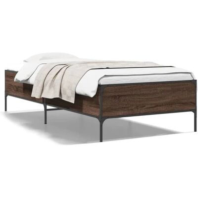 vidaXL Bettgestell Braun Eichen-Optik 90x200 cm - Bettgestell vidaXL Bettgestell Braun Eichen-Optik 90x200 cm - Bettgestell