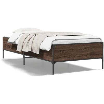 vidaXL Bettgestell Braun Eichen-Optik 75x190 cm - Bettgestell vidaXL Bettgestell Braun Eichen-Optik 75x190 cm - Bettgestell