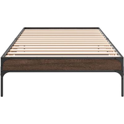vidaXL Bettgestell Braun Eichen-Optik 90x200 cm - Bettgestell vidaXL Bettgestell Braun Eichen-Optik 90x200 cm - Bettgestell