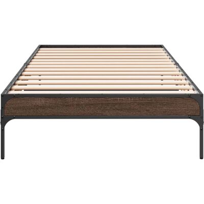 vidaXL Bettgestell Braun Eichen-Optik 90x190 cm - Bettgestell vidaXL Bettgestell Braun Eichen-Optik 90x190 cm - Bettgestell