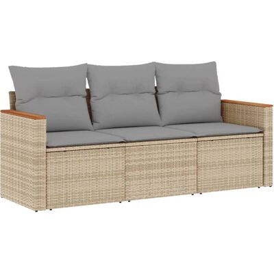 VidaXL Beiges Modularmöbel-Set für Garten - Sitzgruppe VidaXL Beiges Modularmöbel-Set für Garten - Sitzgruppe