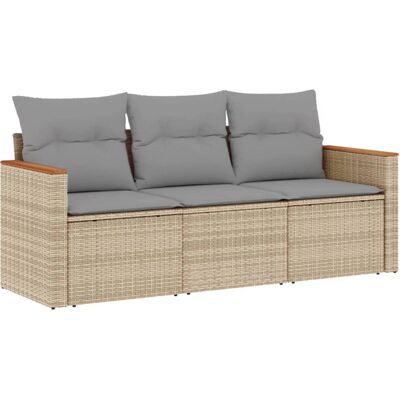 vidaXL Gartenmöbel-Set - Beige, Modular, Wetterfest vidaXL Gartenmöbel-Set - Beige, Modular, Wetterfest