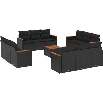vidaXL Gartenset - Wetterfestes Modular Rattan-Möbelset vidaXL Gartenset - Wetterfestes Modular Rattan-Möbelset