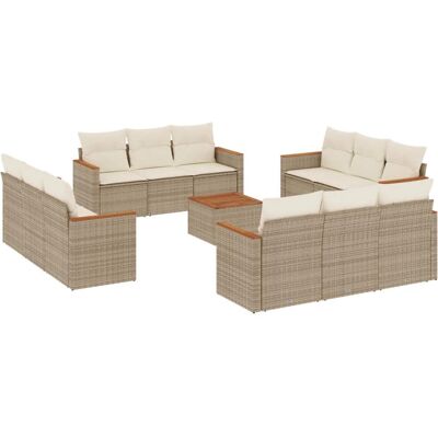 vidaXL Gartenmöbel-Set - Beiges Modulares Design vidaXL Gartenmöbel-Set - Beiges Modulares Design