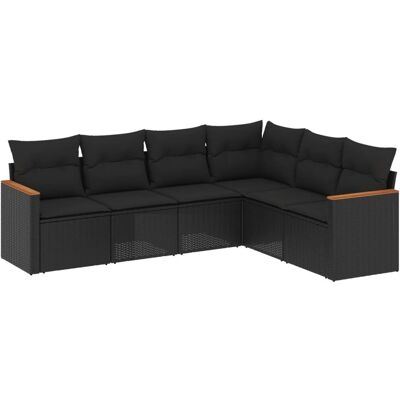 vidaXL Gartenset - Schwarz, 6-teilig, Modularkollektion vidaXL Gartenset - Schwarz, 6-teilig, Modularkollektion