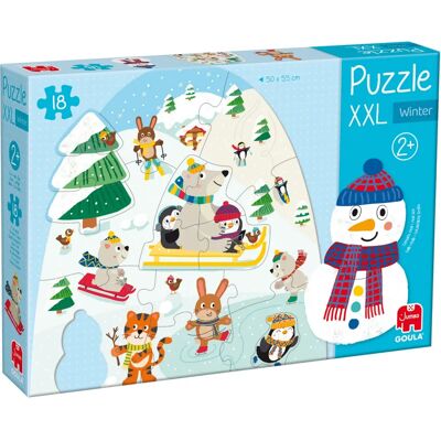 Goula 1110100490 Puzzle - Winter XXL 18 Stück - Bildungsspiel Goula 1110100490 Puzzle - Winter XXL 18 Stück - Bildungsspiel