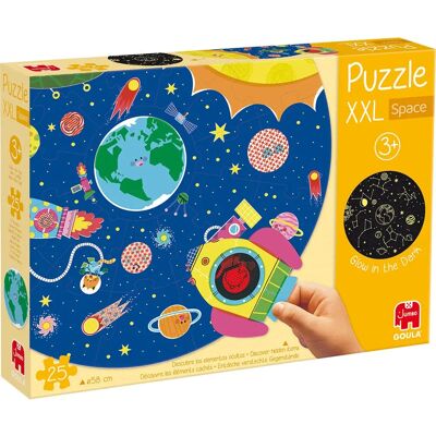 Goula 1110100492 25-teiliger runder Weltraumpuzzle Goula 1110100492 25-teiliger runder Weltraumpuzzle