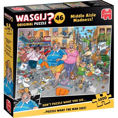 Wasgij Galenskap i mittgången 1000 Bitar - Pussel Wasgij Galenskap i mittgången 1000 Bitar - Pussel