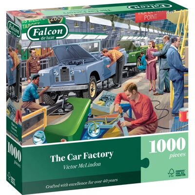 Falcon de luxe Autofabriek 1000 Puzzel - Legpuzzel Falcon de luxe Autofabriek 1000 Puzzel - Legpuzzel