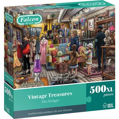 Falcon de luxe Vintage Treasures Puzzle XL - Puzzle - Publicité Falcon de luxe Vintage Treasures Puzzle XL - Puzzle - Publicité