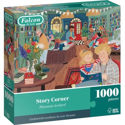 Falcon De Luxe Story Corner Puzzel 1000 stukjes Falcon De Luxe Story Corner Puzzel 1000 stukjes
