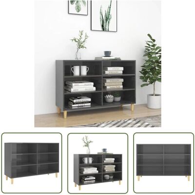 Szafka The Living Store - Skandynawski Design - Szara Wysoka Połysk - 103,5x35x70 cm Szafka The Living Store - Skandynawski Design - Szara Wysoka Połysk - 103,5x35x70 cm