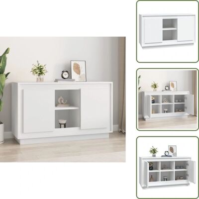 The Living Store - Credenza Bianca - Biały - Cabinet The Living Store - Credenza Bianca - Biały - Cabinet